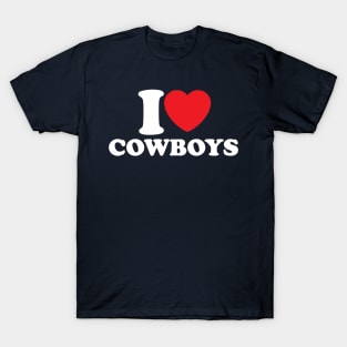 I Love Cowboys T-Shirt